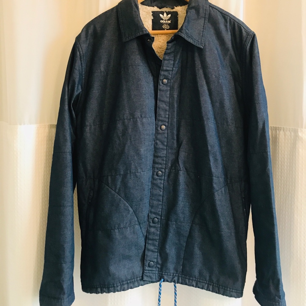 Adidas Fleece Lined Coach Jacket